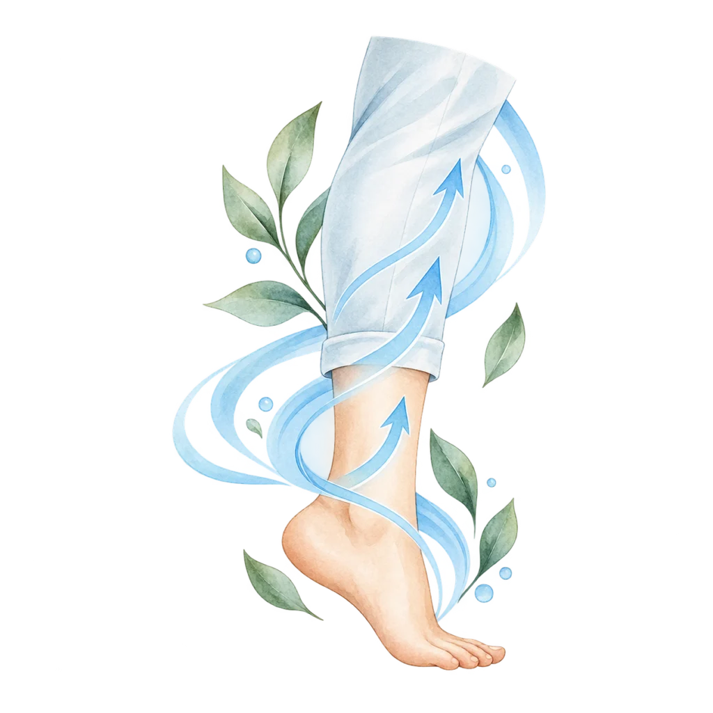 Aquarellillustration: Lymphtherapie bei alSa Rehab
