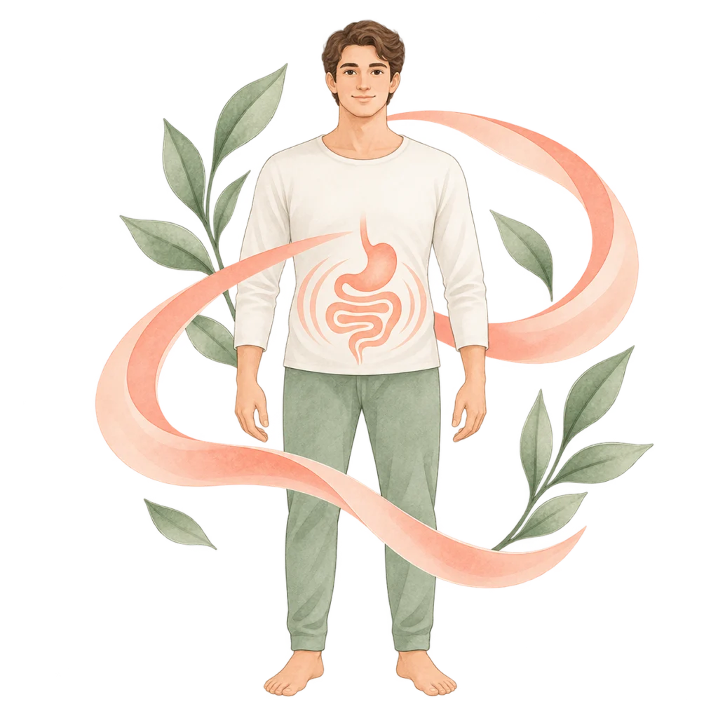 Illustration des Bauchraums für viszerale Manipulation