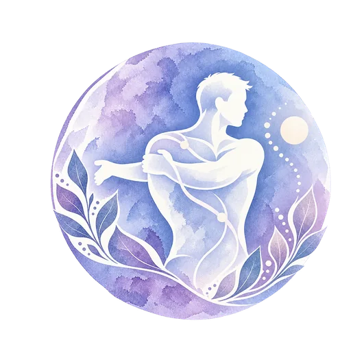 Aquarellillustration eines Mannes zur Faszientherapie bei alSa Rehab