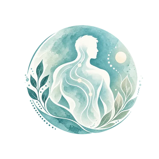 Aquarellillustration eines Mannes zur neurologischen Physiotherapie bei alSa Rehab