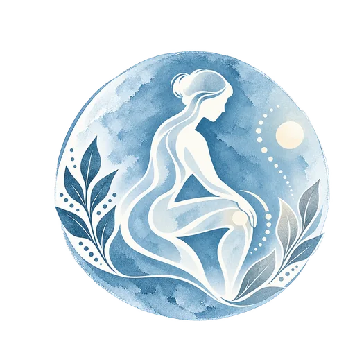 Aquarellillustration einer Frau zur orthopädischen Physiotherapie bei alSa Rehab